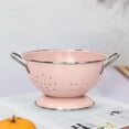 thumbnail image 3 of French Retro Fruit Drainage Bowl Food Storage Baskets for Veggies Fruits Kitchen Small Pink, 3 of 7