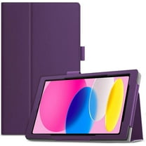 EpicGadget Case for iPad 10th Generation 10.9 Inch 2022 Released - Lightweight Slim PU Leather Stand Auto Wake/Sleep Folio Cover Case (Purple)