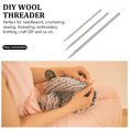thumbnail image 2 of Woeilo 6pcs Wool Needles with Loop Needle-threading Tools Yarn Needle Weave Knitting Needles, 2 of 3