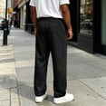 thumbnail image 6 of Mens Plus Size Sweatpants Casual Loose Fit Joggers Solid Color Lounge Athletic Pants 2026 Black M, 6 of 8