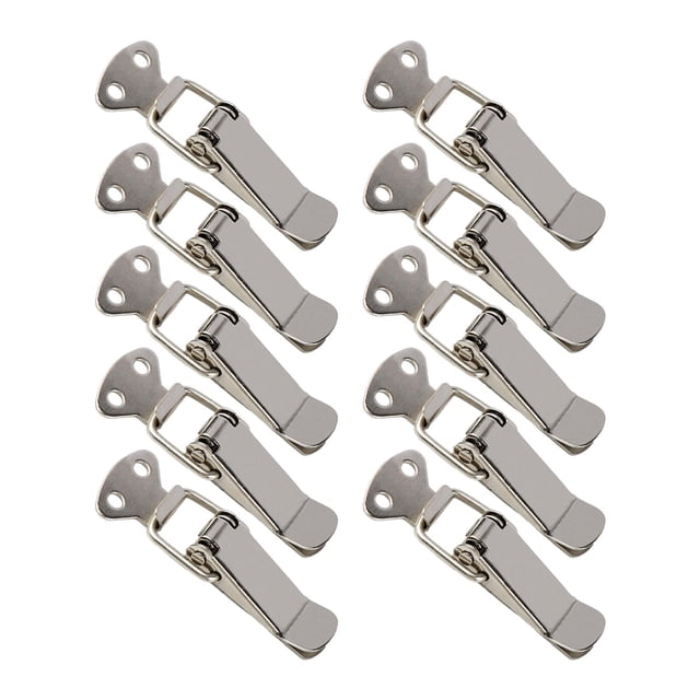 Siruishop 10 Pieces Spring Loaded Toggle Latch Clasp Buckle Latch for Box Cabinet Case S