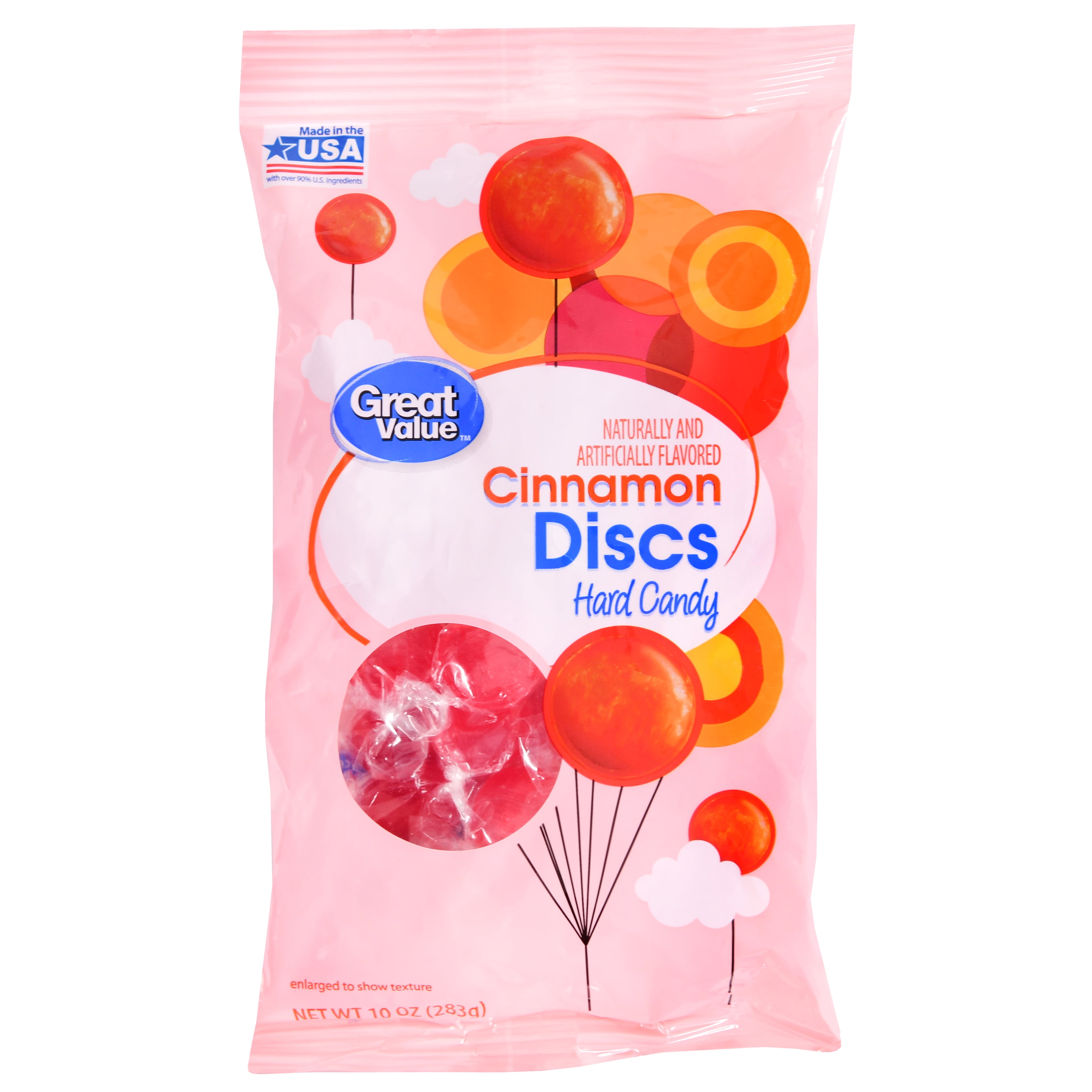 Great Value Cinnamon Discs Hard Candy, 10 oz