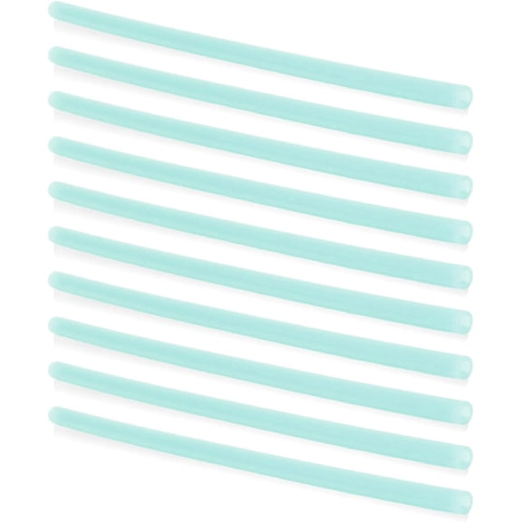 Silipint Reusable Straw Flexible, Durable & BPA-Free Silicone Straw Comfortable, Dishwasher Safe, Eco-Friendly Sustainable Drinking Straw, Sea Glass - Pack of 10 (16/22/25/32 oz)