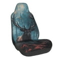 thumbnail image 1 of Wukai Mystical Forest Elk Full Set Car Seat Covers with Soft Padding Universal Auto Front Seats Protector and Cushion Mat, 1 of 5