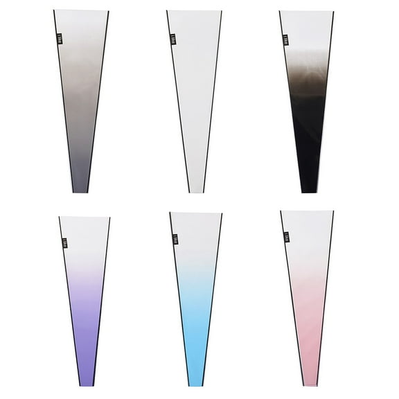 Magibeads 120Pcs 6 Colors Oriented Polypropylene(OPP) Plastic Gift Bags Single Rose Packaging Bags Flower Bouquet Bag for Valentine's Day Mixed Color 37x3~11.5cm 20pcs/color