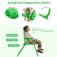 thumbnail image 5 of 4-Piece Folding Outdoor Play Set w/ Adjustable Sun Umbrella - HDPE Table, Oxford Fabric Chairs, Durable Metal Frame, 39.5" Canopy - Perfect for Backyard, Park, Beach Fun!, 5 of 11