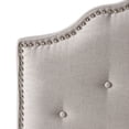 thumbnail image 6 of GDF Studio Austell Tufted Fabric Full/Queen Headboard, Light Gray and Black, 6 of 8