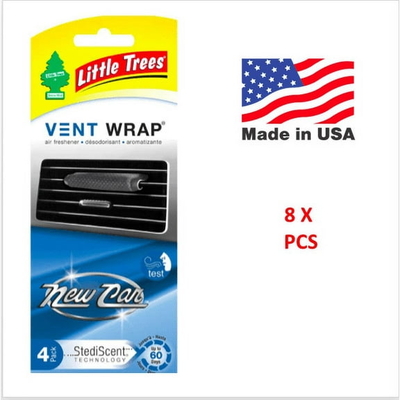 Vent Wrap New Car Little Trees CTK52433 MADE IN USA Pack of 8