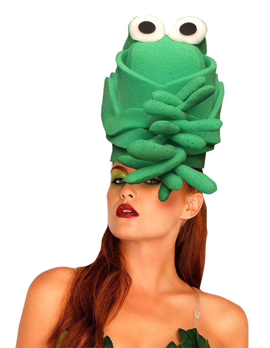 Green Toad Adult Foam Costume Hat - One 