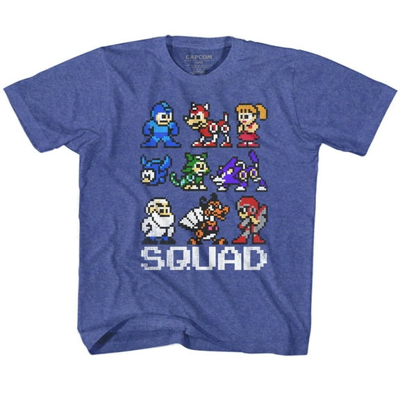 Mega Man Squad Vintage Royal Children's T-Shirt