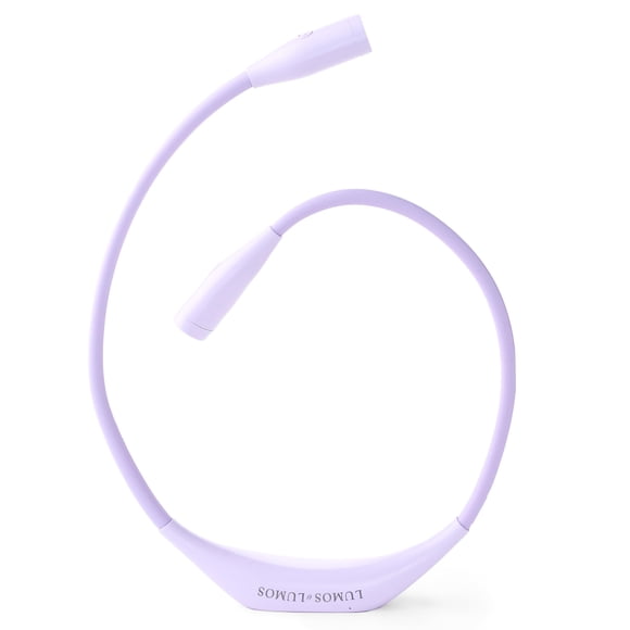 Lámpara de punto Lumos Crafter Light alrededor del cuello, color lavanda