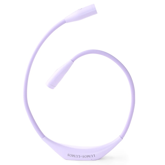 Lámpara de punto Lumos Crafter Light alrededor del cuello, color lavanda
