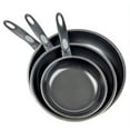 thumbnail image 2 of Gibson Home Aventura 3-Piece Aluminum Non-Stick Frying Pan Set, Black, 2 of 2