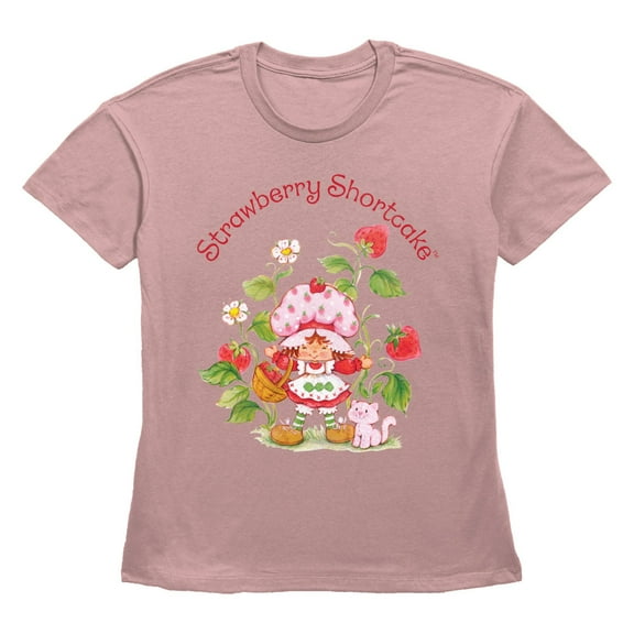 Women's Strawberry Shortcake Fruit Garden  Graphic T-Shirt