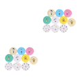 thumbnail image 3 of Becaristey 10x Cute Cartoon Pocket Mirror For Fun And Stylish Look Gift Clear Portable Makeup Mirror Random Color 2Set, 3 of 6
