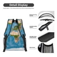 thumbnail image 4 of Rocae Earth View World Map for Comfortable Student Backpack - Lightweight ,Durable School Bag Ideal for Middle School, High School, and College, 4 of 6