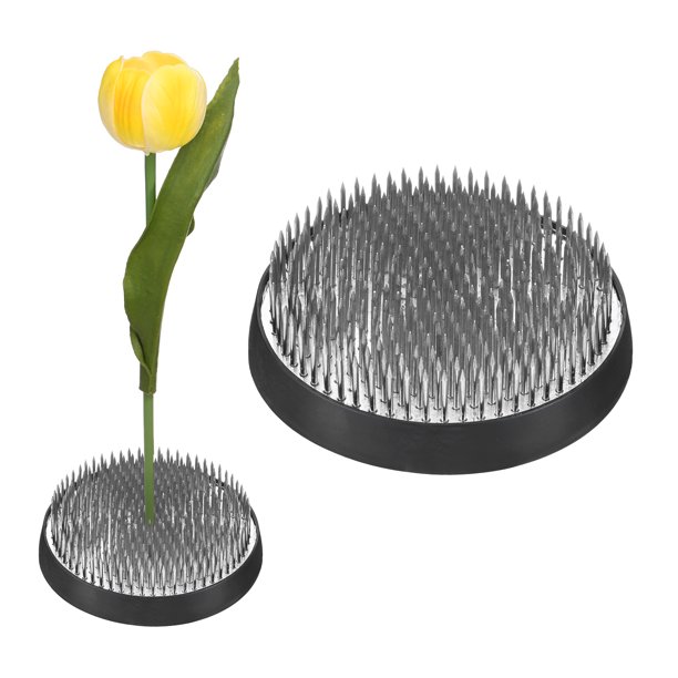 Uxcell 2-Pack Flower Frog 3.15" Round Steel Flower W Rubber Base