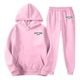 thumbnail image 4 of Zylarhe Men's And Women's Autumn And Winter Fashion Casual Letter Printed Sports Long Sleeved Hoodie Set Tuxedos Suits, 4 of 4
