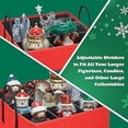 thumbnail image 5 of Nutcracker and Figurine Collectible Storage Box - Stores Up to 9-16-inch Tall Nutcrackers, Ornaments, and More - Holiday Decor Protective Organizer Container with Adjustable Dividers, 5 of 7