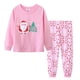 thumbnail image 1 of Autumn Kids Boys Pajamas Cartoon Christmas Print Stitching Round Neck Long Sleeved Top & Pants 2-Piece Set Winter, 1 of 4