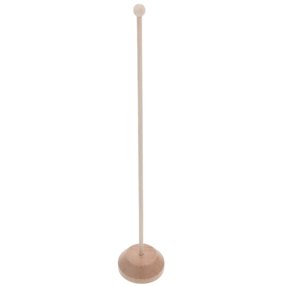KALLORY 1Pack Table Stand for Small Flag Wooden for Business Users Simple Style