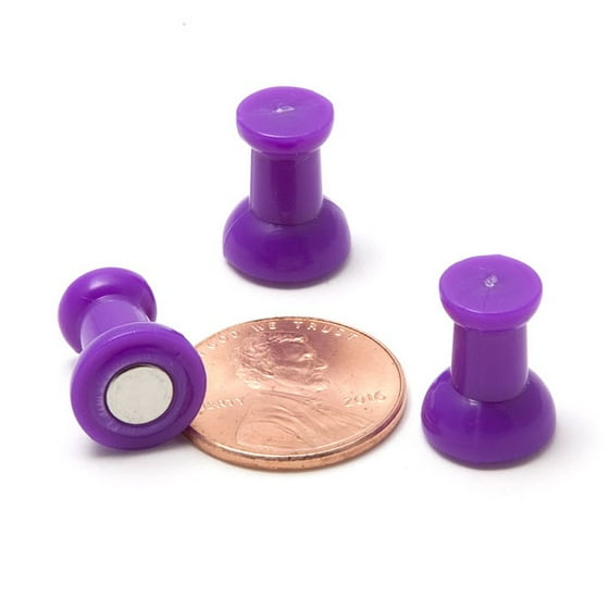 24 Clic Push Pin Magnets Rich Purple Color Great For Fun 24 Clic Push Pin Magnets Rich Purple Color Great For Fun Fridge Whiteboards Cabinets Photo Small Refrigerator