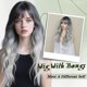 thumbnail image 5 of Peluca Angzon, larga, ondulada, gris degradado, 66 cm con flequillo, sintética, para mujer, 5 of 6