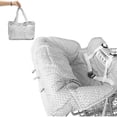 thumbnail image 3 of Cubierta de carrito de compras para bebés Silla alta universal para niños pequeños y cojín para carrito de compras Bolsa de transporte, bolsa de almacenamiento suave lavable para cochecito, 3 of 5