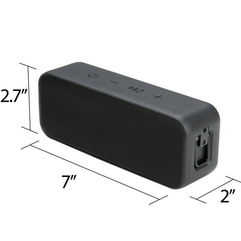 Zero Waterproof 24-Hour with Speaker Battery Rechargeable Bass, QFX Watt Bluetooth (2022 Punchy IPX7 Certified Hands-Free Life, TWS Distortion, 10+ Calling Portable Model) BT-ZX1