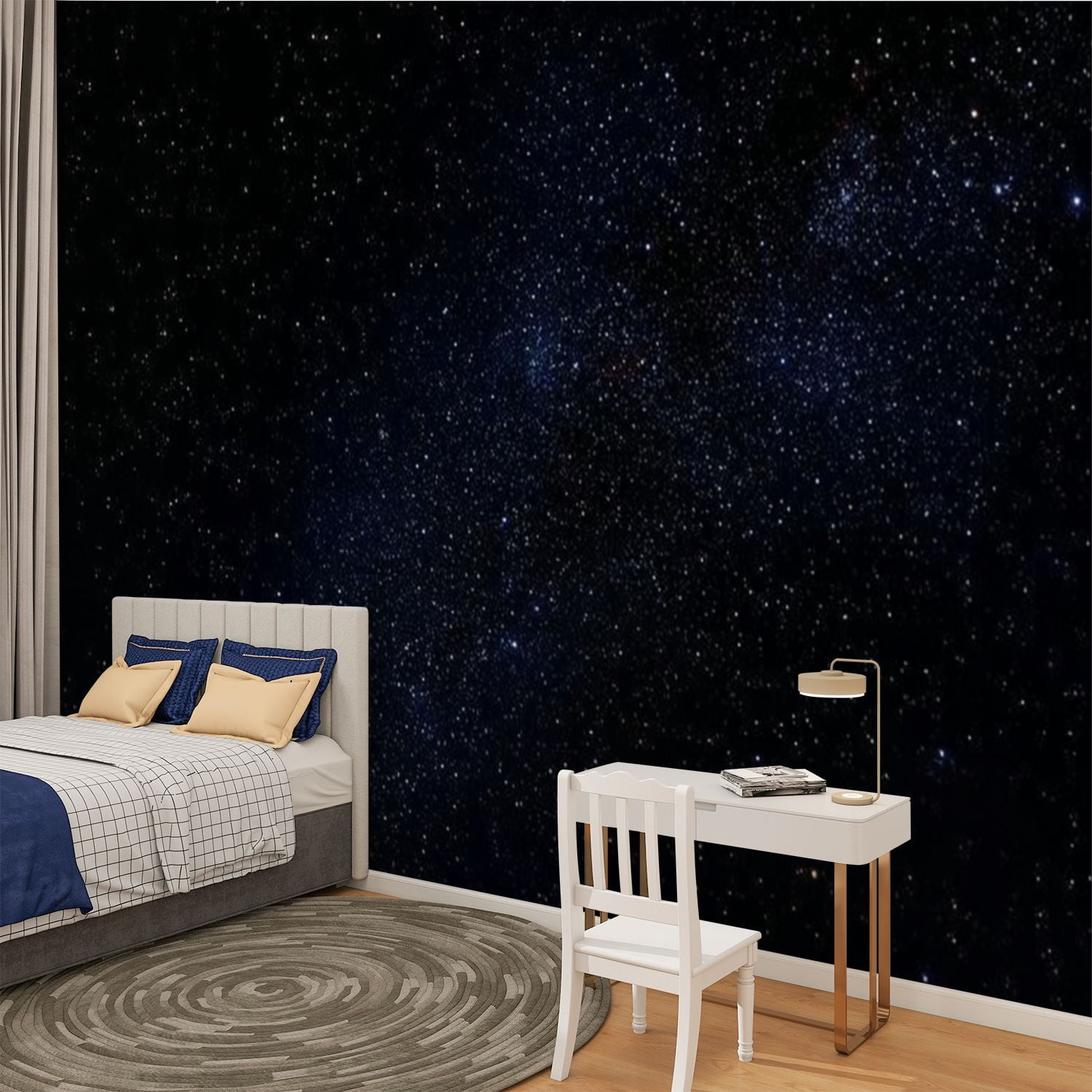 Peel and Stick Wallpaper Star Field Modern Art Wall Mural Decor Self Adhesive and Removable 100in x 144in