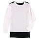 thumbnail image 1 of Camiseta básica Basement Colorblock para Hombre Blanca Grande, 1 of 1