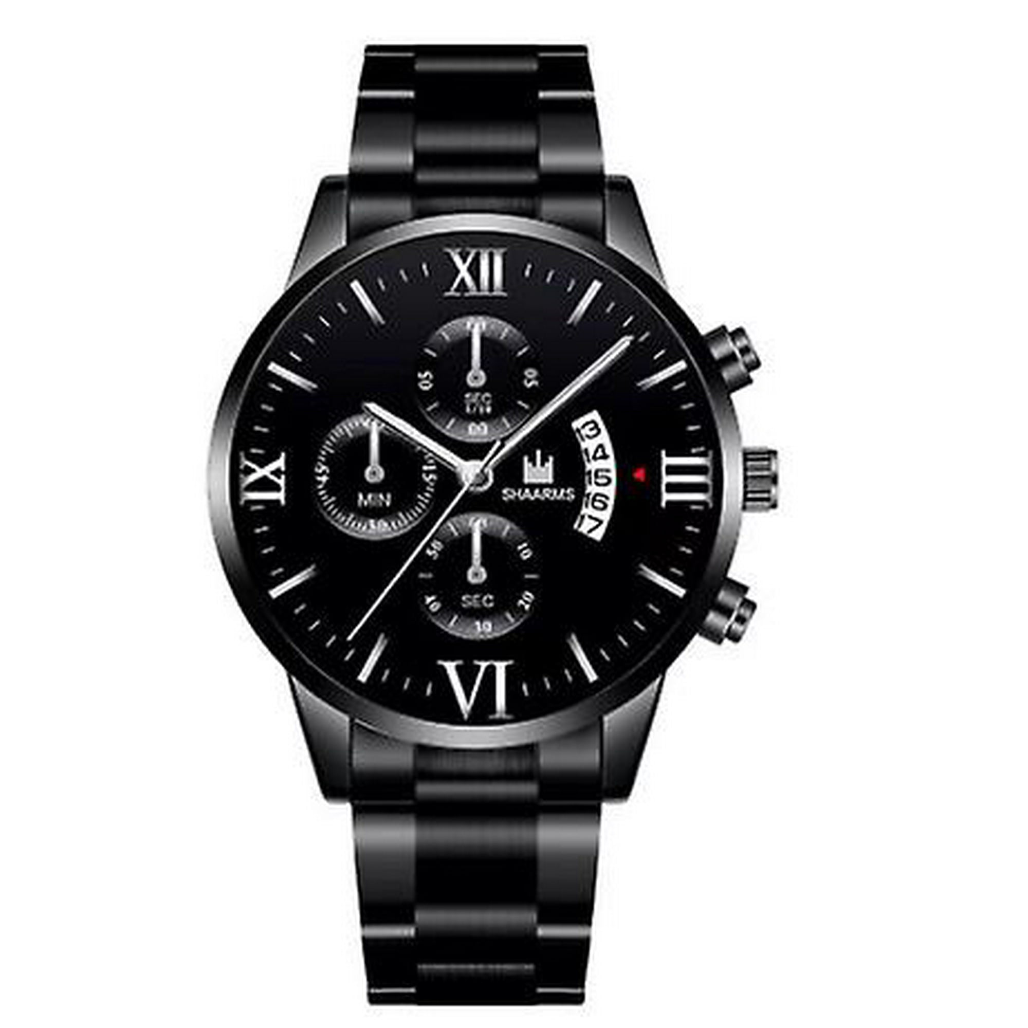 Shaarms Men s Brand Watch Stainless Steel Fashion Business Watch Men s Watch No Wristband