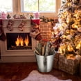 thumbnail image 3 of OUNONA Ash Bucket for Indoor Fireplace Round Stainless Steel Simple Style 1Pcs, 3 of 8