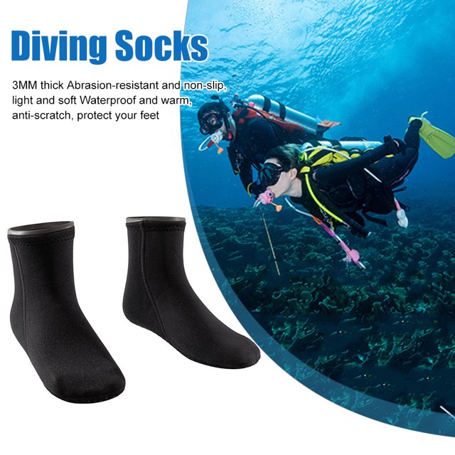 Calcetines De Buceo Calcetín de aleta de playa Unisex Invierno Cálido Neopreno Antideslizante Ligero para deportes acuáticos