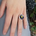 thumbnail image 2 of Shredded Cheese Muscles Funny Humor Silver Plated Adjustable Novelty Ring, 2 of 4