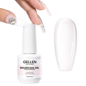 Gellen Builder Nail Gel, 9-in-1 Milky White, 15ml