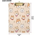 thumbnail image 3 of Coolnut Cute Shiba Inu Acrylic Clipboard with Low Profile Gold Metal Clip Standard A4 Letter Size Decorative Clipboards for Office,Jobsite,Medical,School, 3 of 7