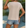 thumbnail image 5 of Short Sleeve Sweater for Women Casual Sweater Vest Cotton Knit Pullover Tank Tops Spring Summer Outfits M, 5 of 9