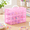 Pink-3 Tier, variant on Clear 3 Tier Plastic Craft & Hobby Storage Case with Adjustable Compartments