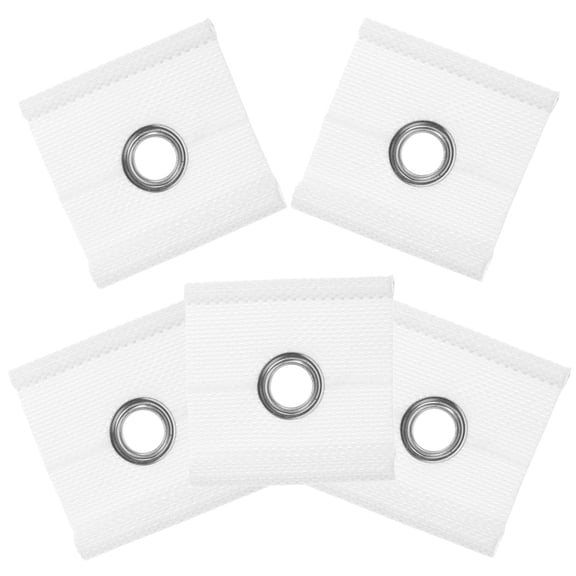 AURARMLET 6-Piece Polyester Awning Eyelets for RV Canopy, White, Quick Setup, Replacement Accessory