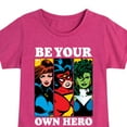 thumbnail image 3 of Marvel - Be Your Own Hero - Toddler And Youth Girls Fitted Short Sleeve Graphic T-Shirt, 3 of 5