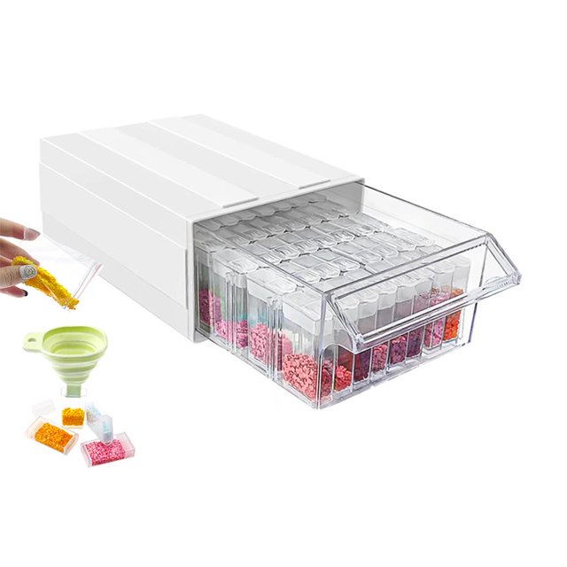 MesaSe Detachable Storage Box 1/2 Layer Storage Container for Painting Accessories