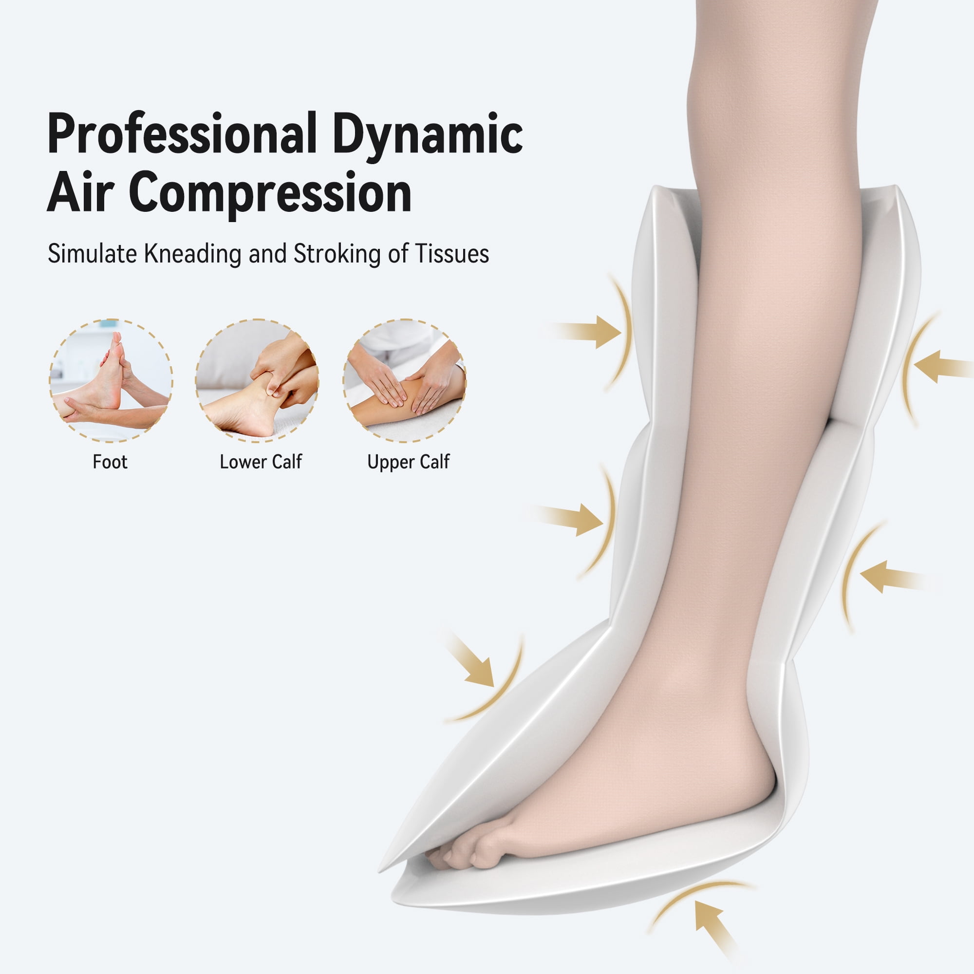 FIT KING Cordless Foot and Leg Massager, Calf and Foot Massage Boots for Circulation, Rechargeable Air Compression After Training,Travel Gifts for Him/Her FSA/HSA Eligible