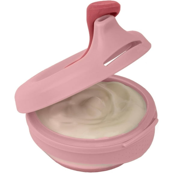 b.box Fill   Feed (Blush) | Reusable Baby Food Pouch | For Babies & Toddlers 4m  | Silicone/Nylon Pouch, BPA-Free Lid | Dishwasher & Microwave Safe | 110mL (3.7oz, ½ Cup) Capacity