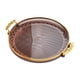 thumbnail image 5 of Soporte multifuncional para almacenamiento de refrigerios, platos bonitos, bandeja redonda decorativa para dulces Gris humo, 5 of 8