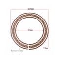 thumbnail image 4 of FUEENIRVA Brown Guitar Decals Rosette Laminated Curved Strips Sound Hole Inlay Easy to Apply, 4 of 8