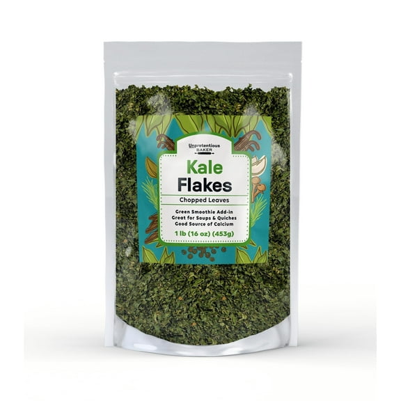 Unpretentious Kale Flakes 1 lb Dehydrated Vegetable Flakes For Soups, Shakes, Casseroles, Pastas, Salads