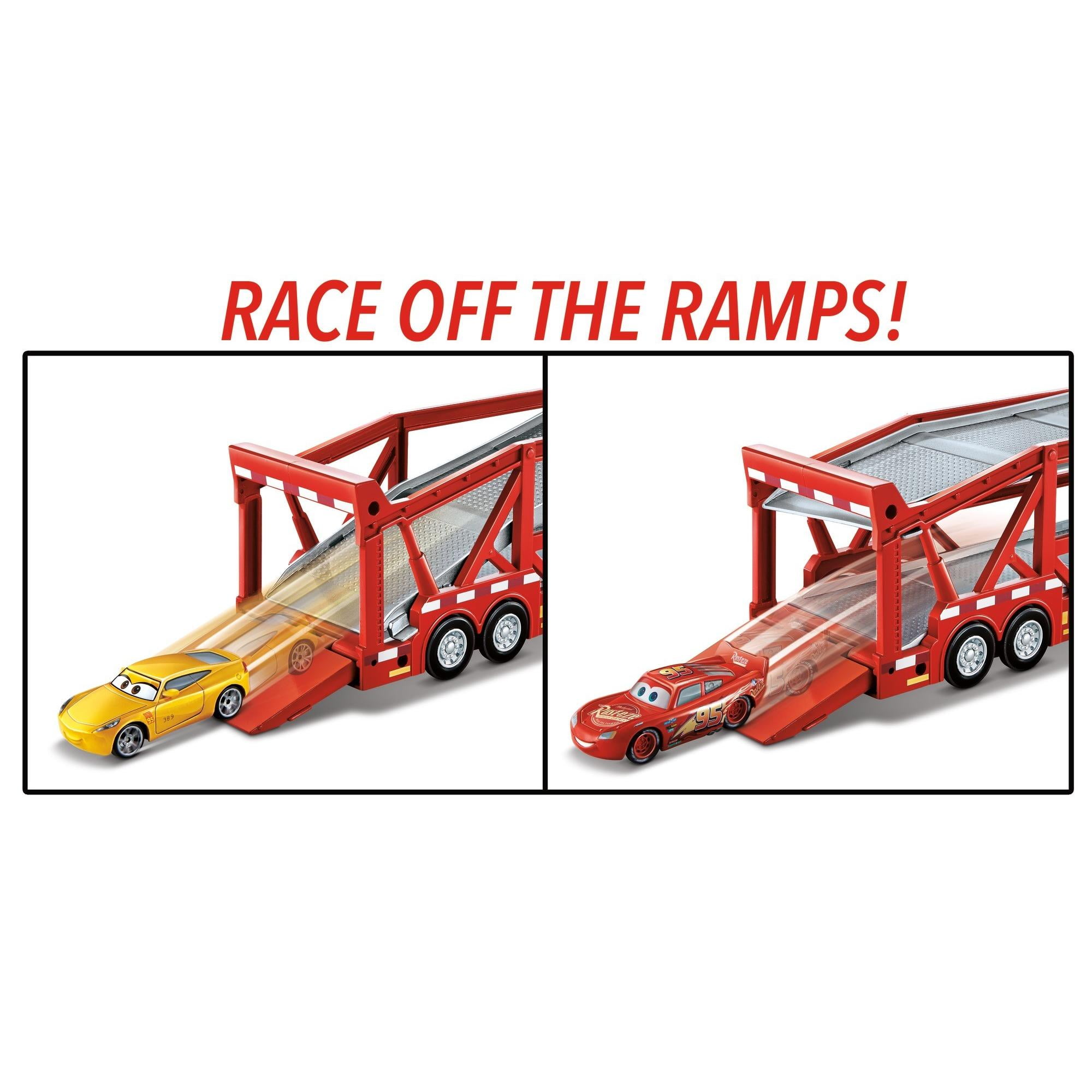 disney pixar cars launching mack transporter