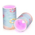 thumbnail image 7 of Yayeee Flameless Candles with Remote Flickering Battery Operated Multi Color Changing, Blue Beach Pattern, 7 of 7