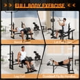 thumbnail image 3 of JoanKaren 7 in 1 Adjustable Weight Bench Set,900lbs Capacity Workout Bench with Lat Pull Down, Preacher Curl, Leg Developer,Chest & Shoulder Rack, 3 of 8